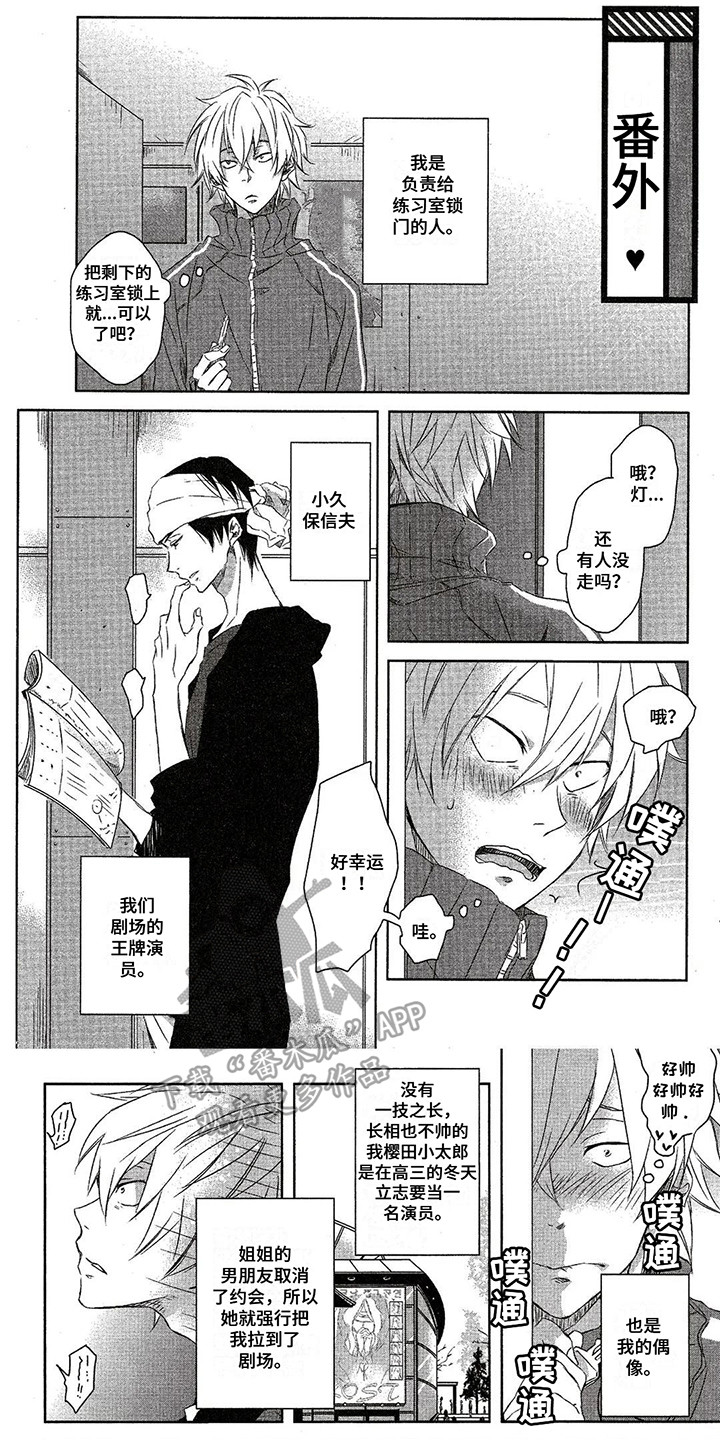 拥抱我的男人漫画,第9章：番外2：王牌演员1图