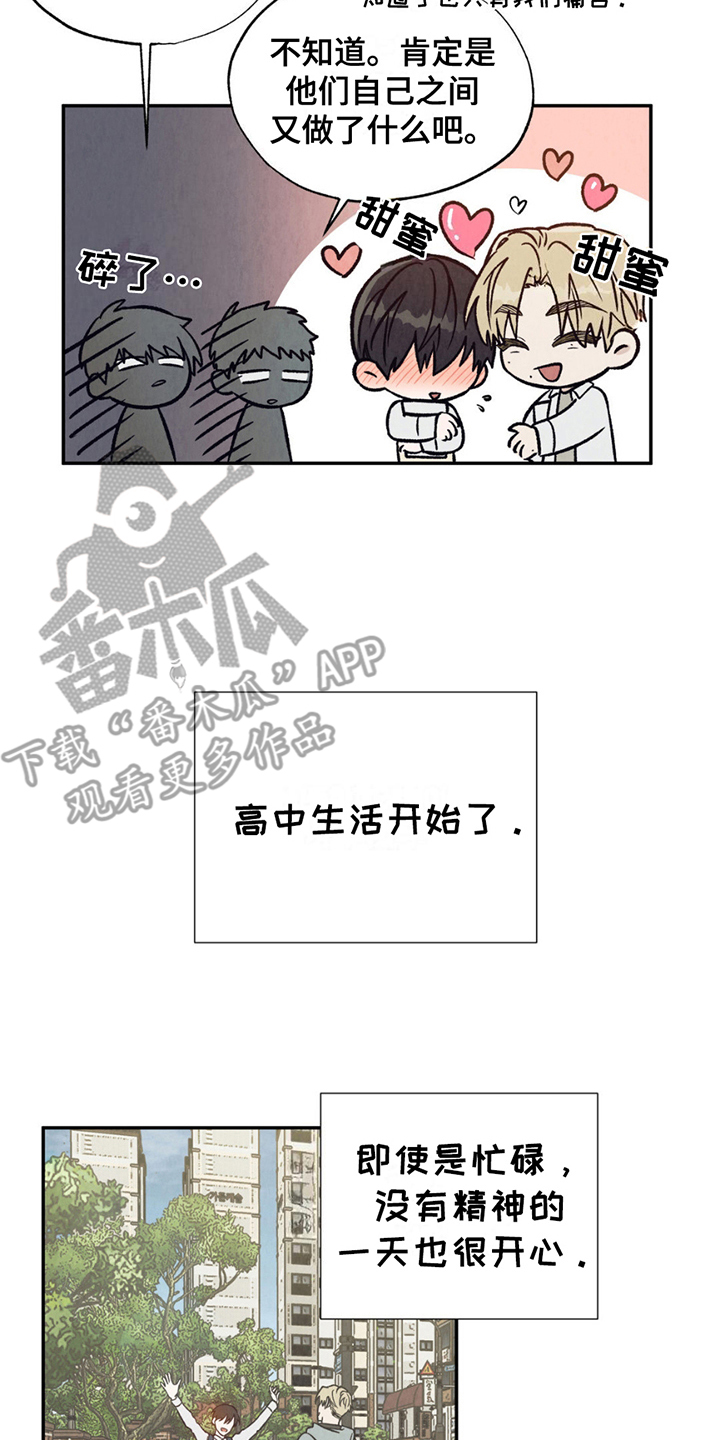当我变成足球的作文450字漫画,第14章：高中生活开始1图