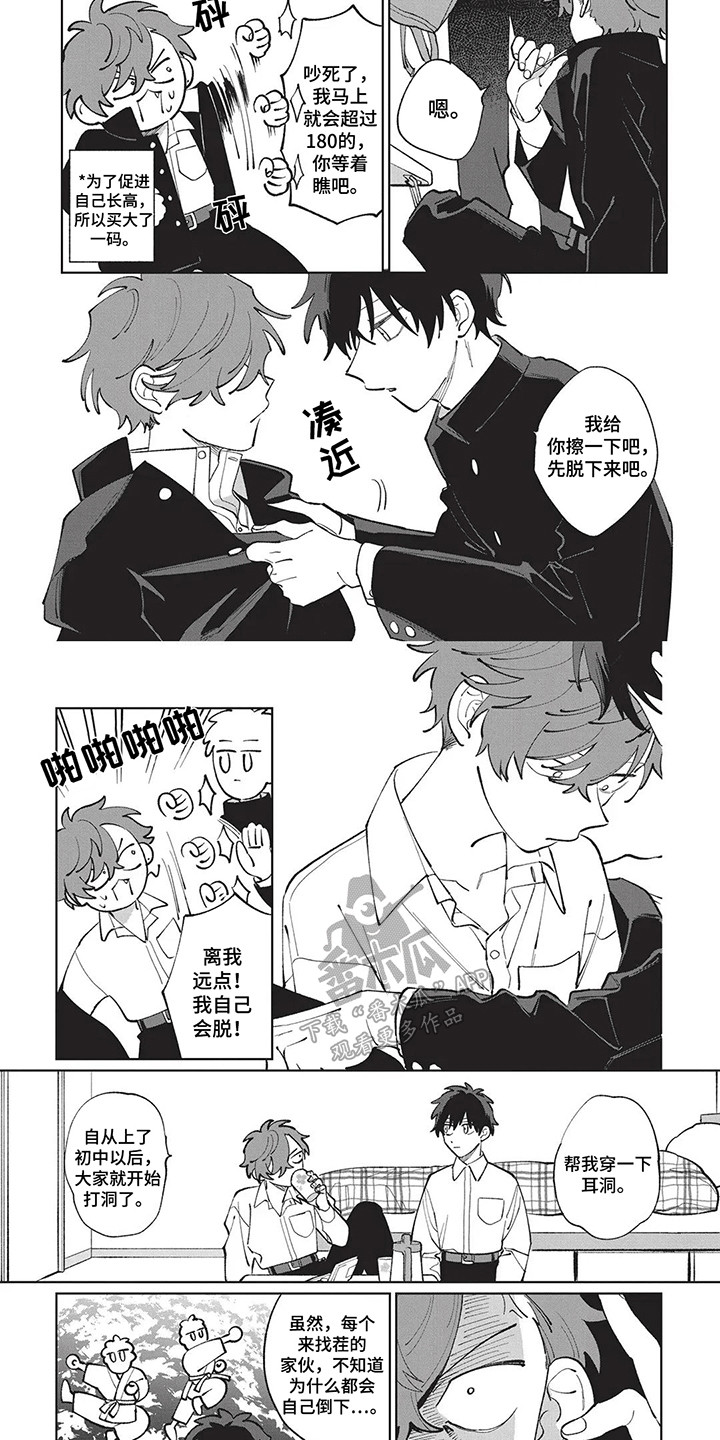 喜剧校园电视剧国产漫画,第7章：穿耳洞5图