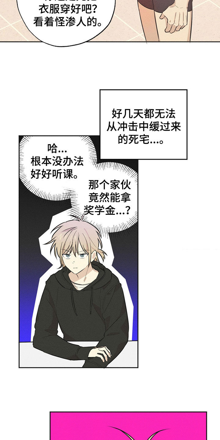 线下的JK少年漫画,第8章：奖学金1图