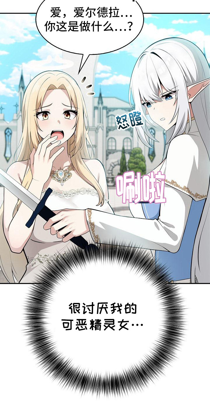半龙骑士团长漫画,第2章：精灵女5图