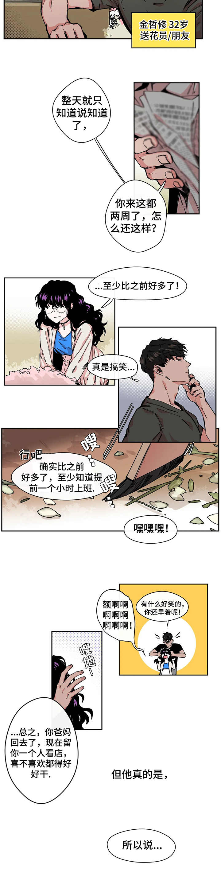 刺玫瑰漫画,第2章：花店2图