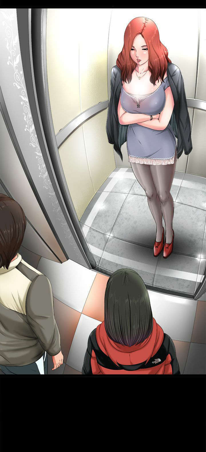 隔壁练习生漫画,第2章：电梯3图