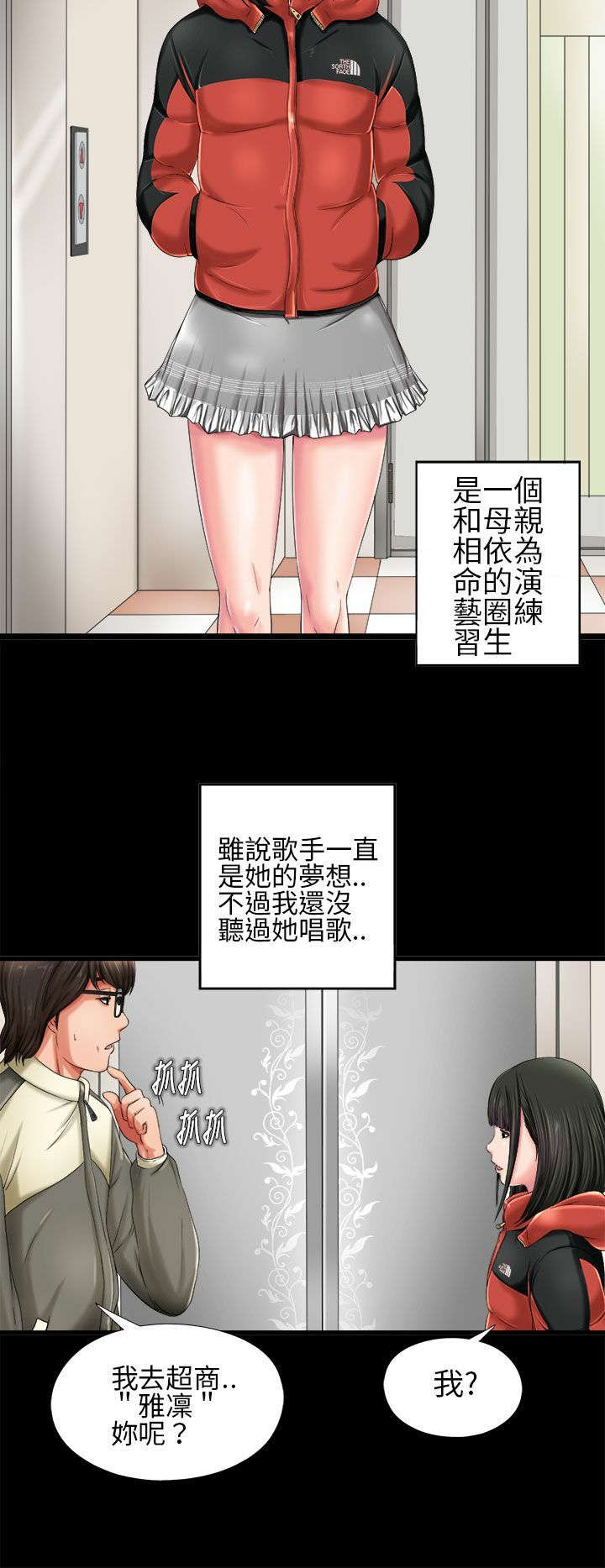 隔壁练习生漫画,第1章：起中大叔4图