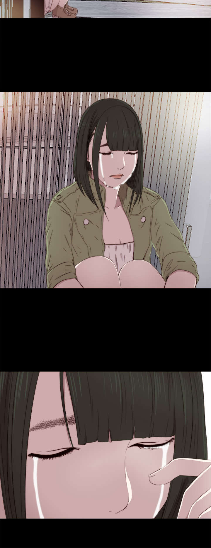 隔壁练习生漫画,第70章：流泪离开2图