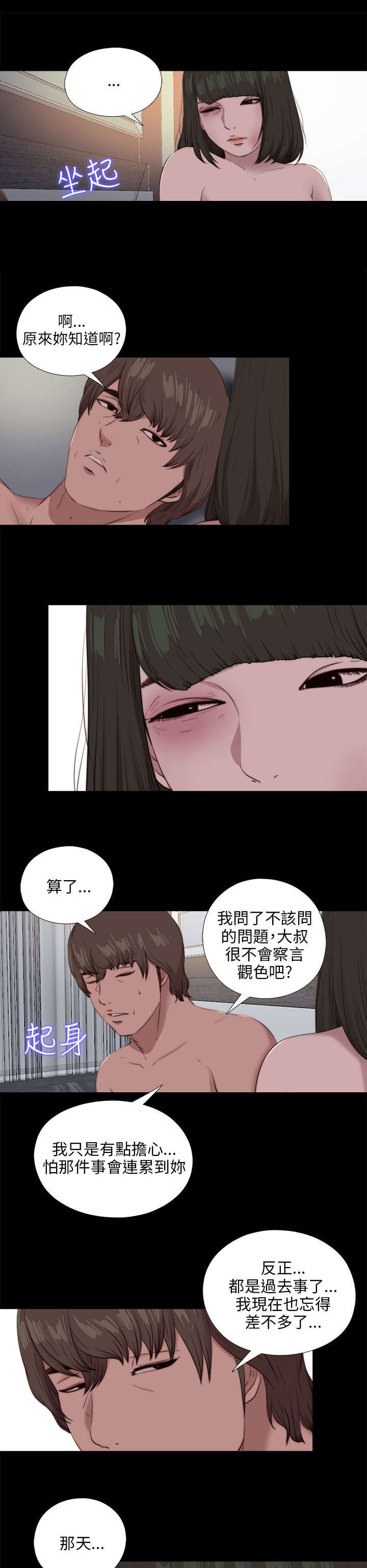 隔壁练习生漫画,第174章：一年前的那天4图