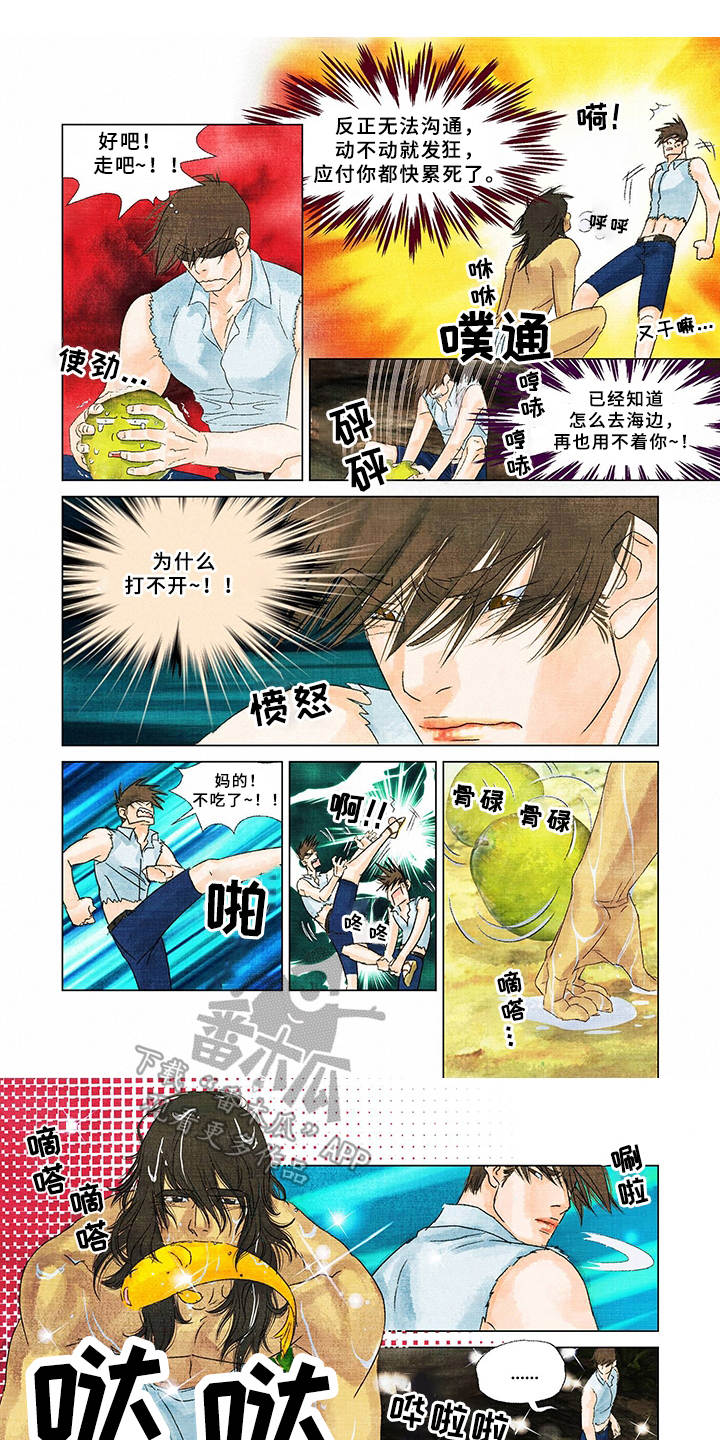 荒岛漂流者漫画,第12章：不害臊1图