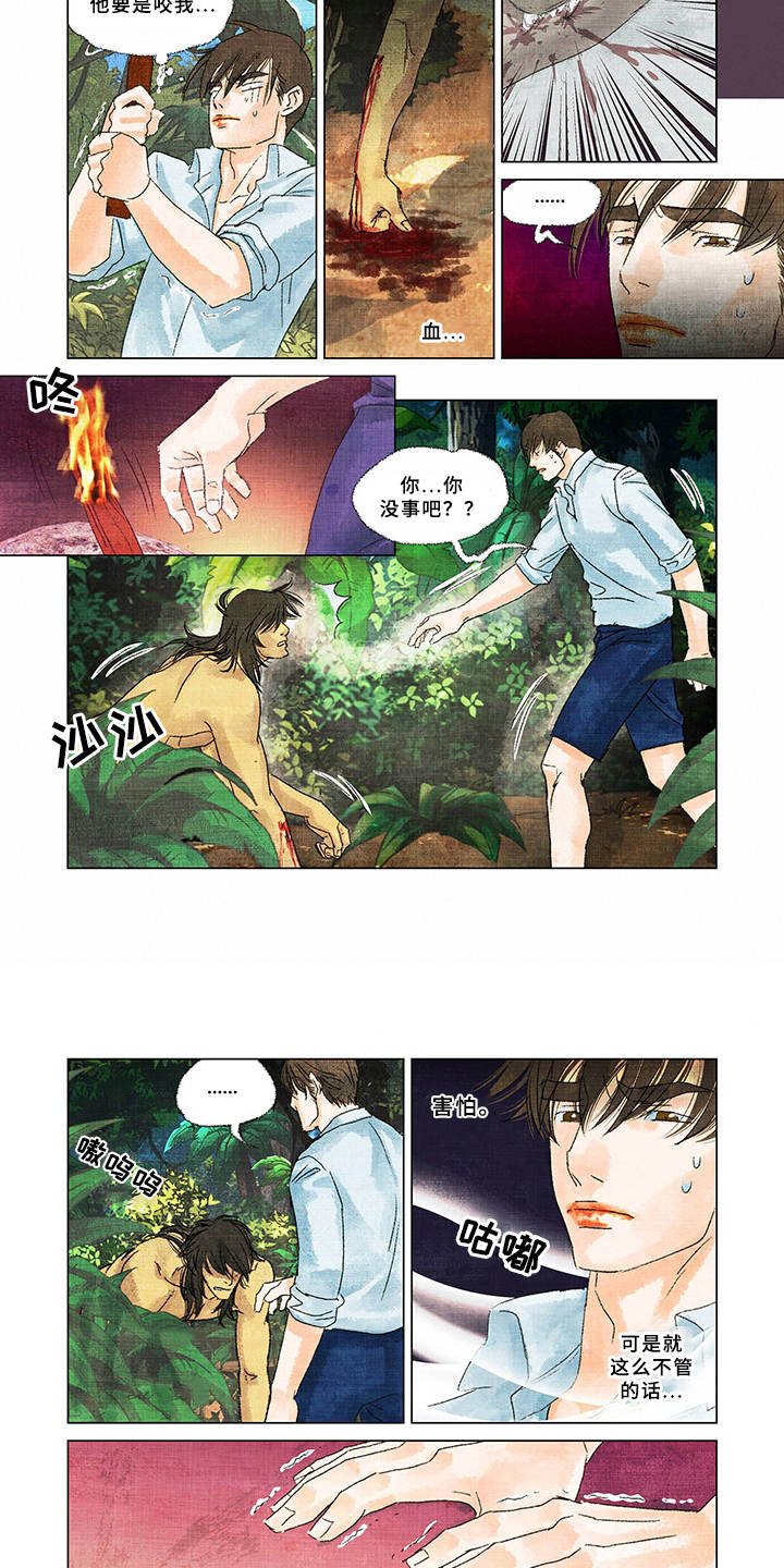荒岛漂流者漫画,第3章：野人4图