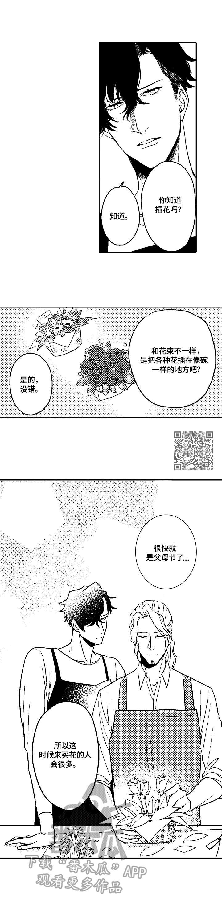 小岛鲜花店漫画,第4章：适应1图
