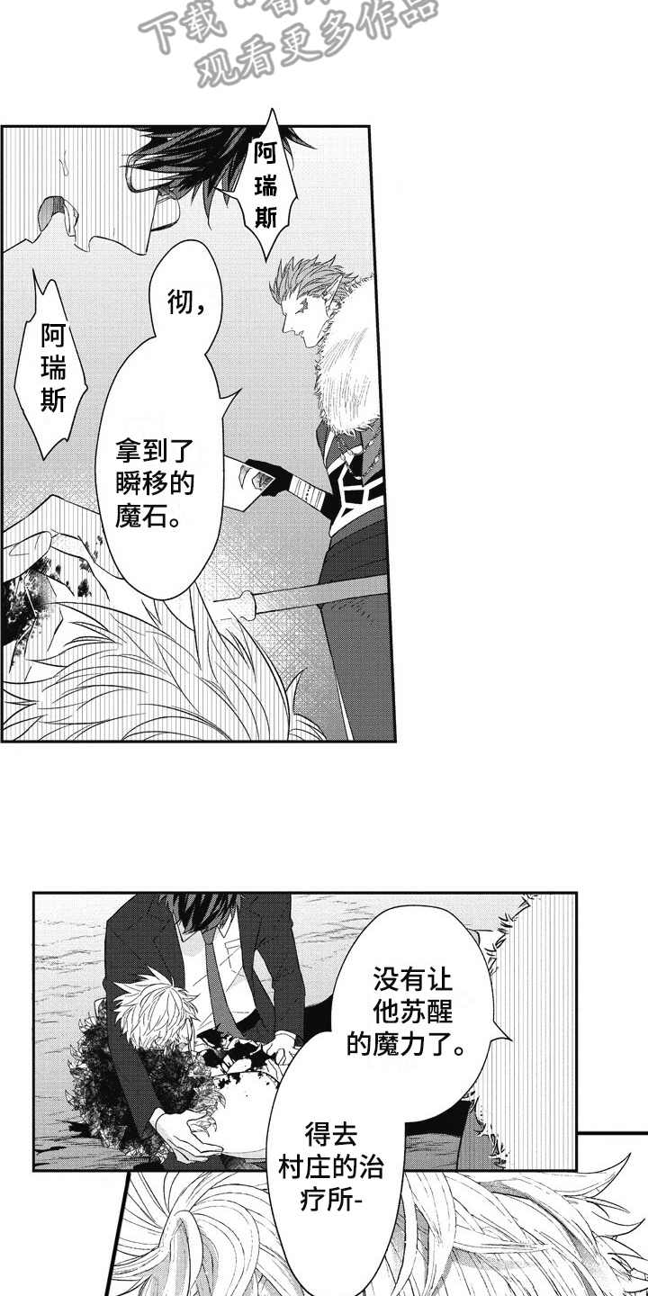 我和骑士在一起漫画,第14章：挡刀2图