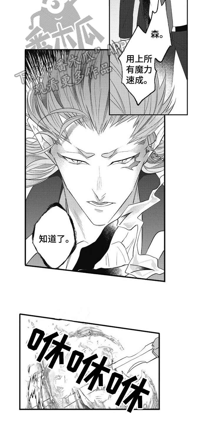 我和骑士在一起漫画,第14章：挡刀2图