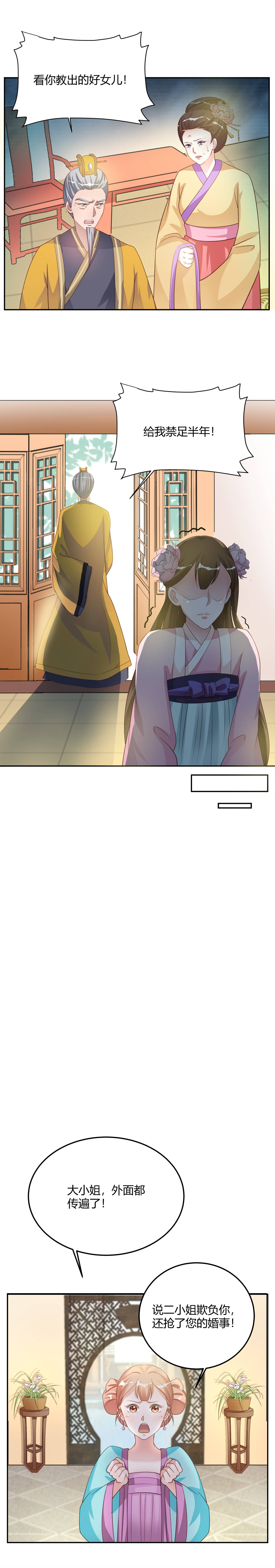 六宫风华漫画,第16章：给我禁足半年！4图