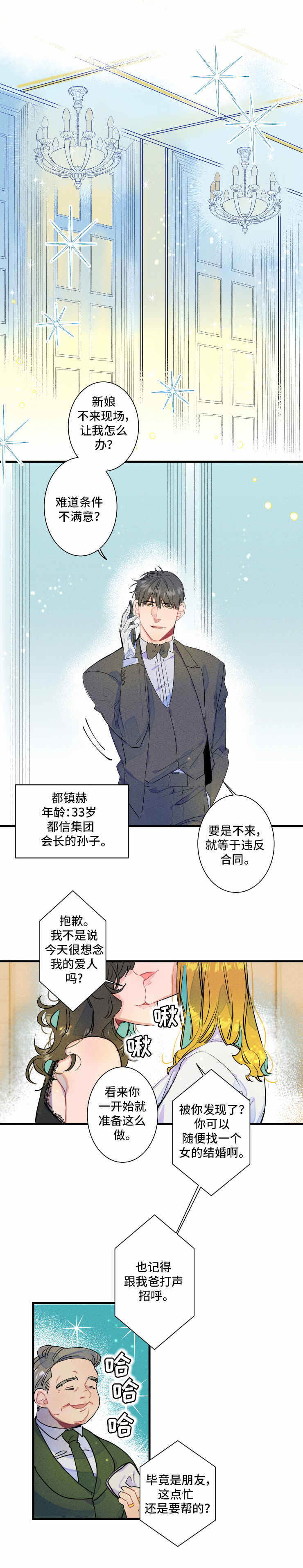 结婚合约漫画,第1章：结婚1图