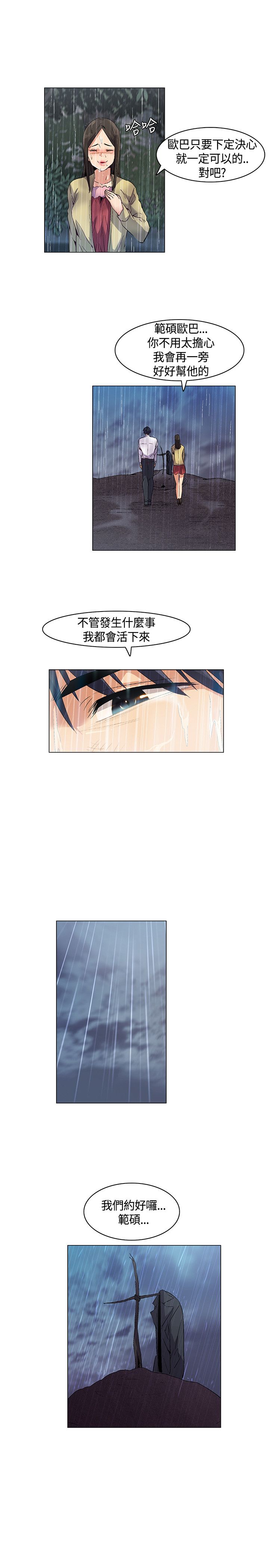 荒岛100天漫画,第27章：第一场雨2图