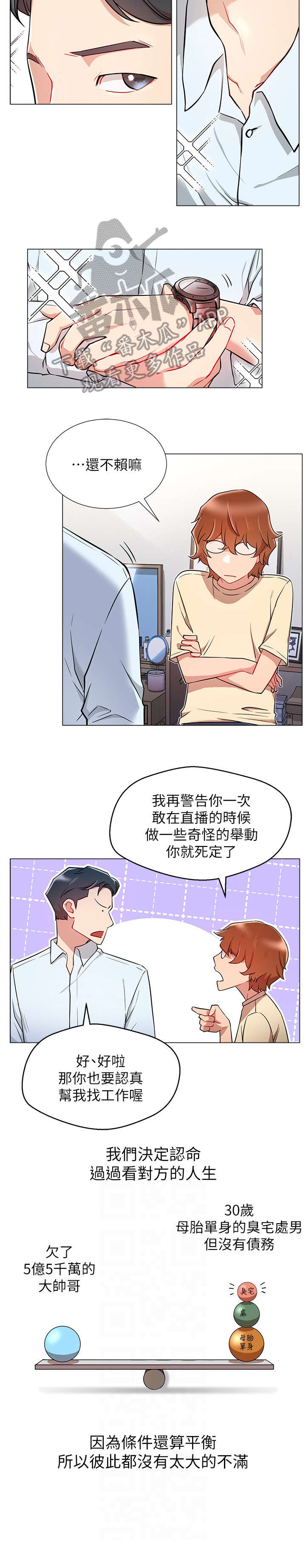网红生活漫画,第6章：直播2图