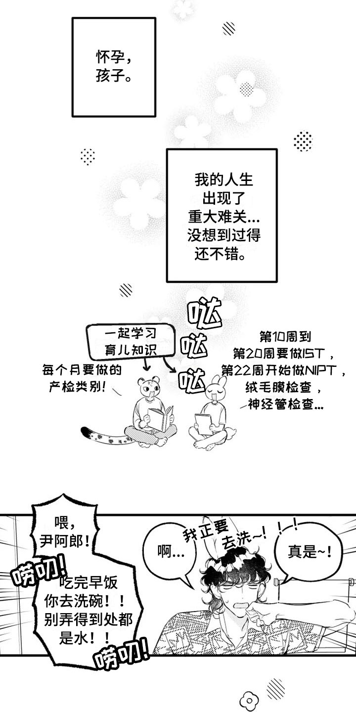 我怀孕了怎么办漫画,第7章：家务1图