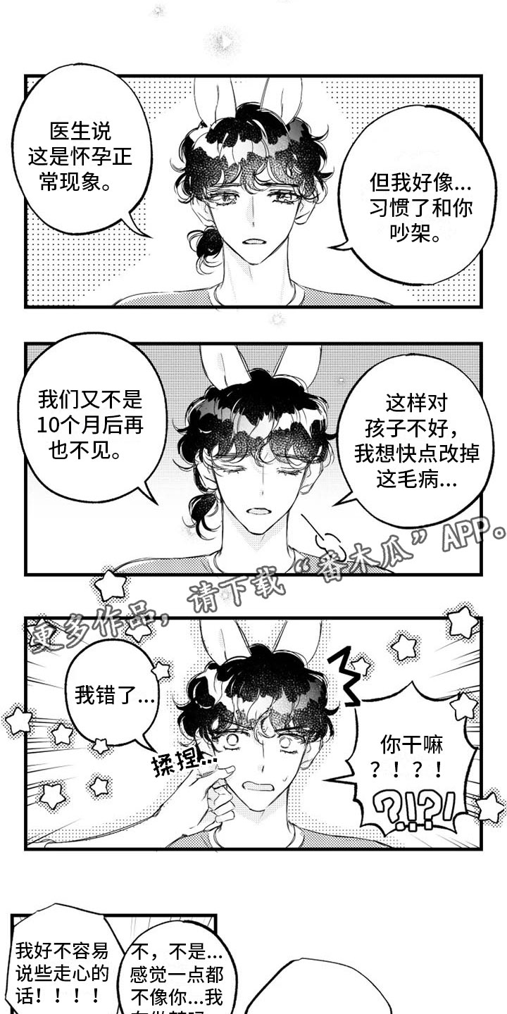 我怀孕了怎么办漫画,第8章：胎动2图