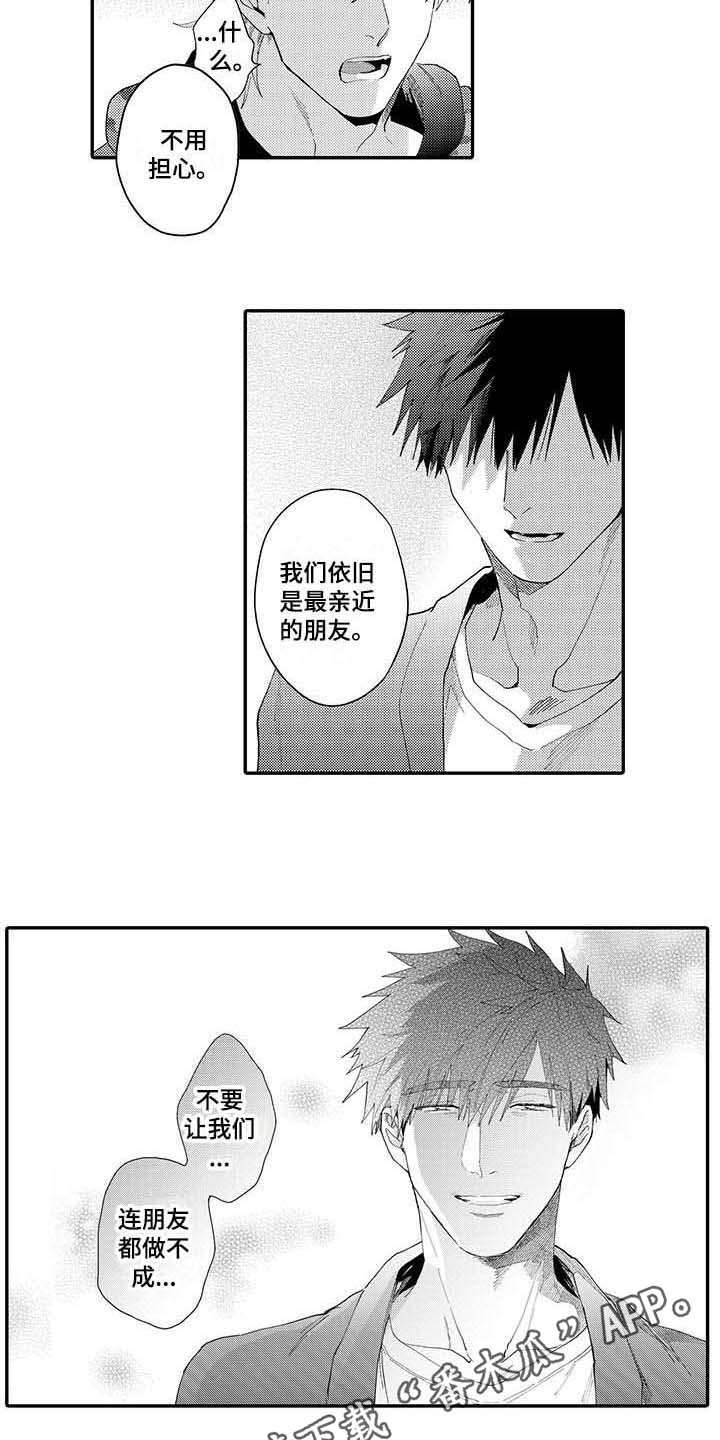 隐瞒心意漫画,第15章：只是朋友1图