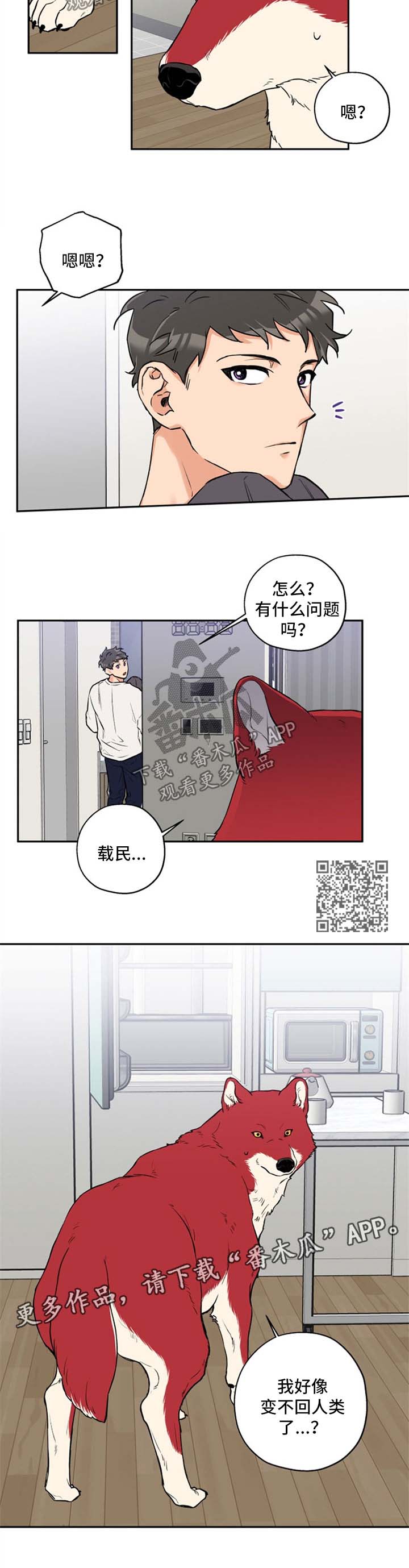 赤狼漫画,第33章：变不回人5图
