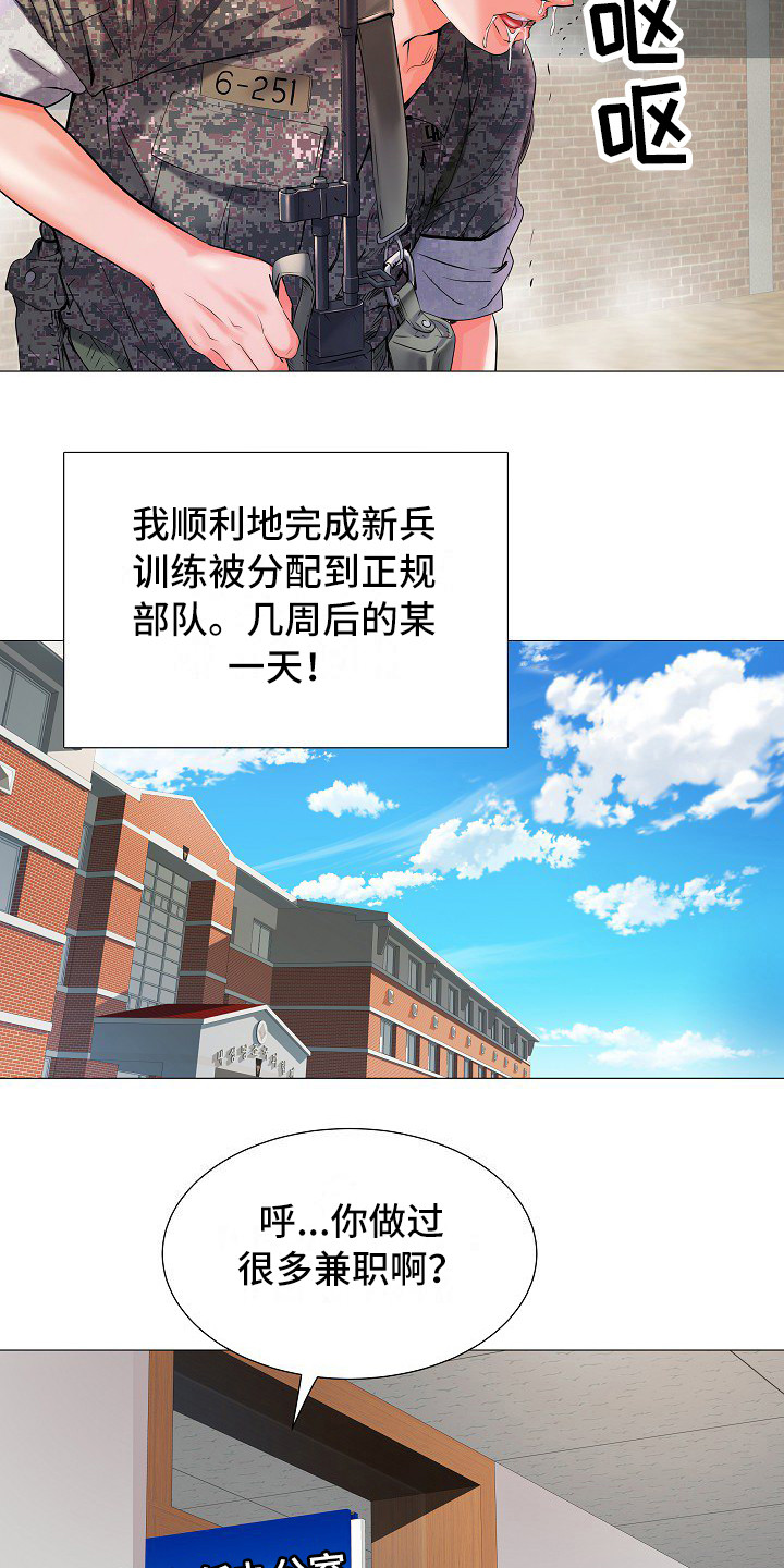 家属楼管事漫画,第1章：入伍3图