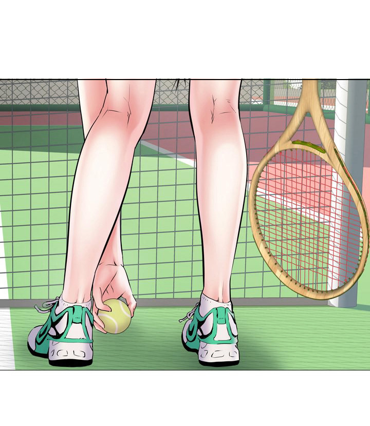 家属楼消防管道漫画,第7章：网球服3图