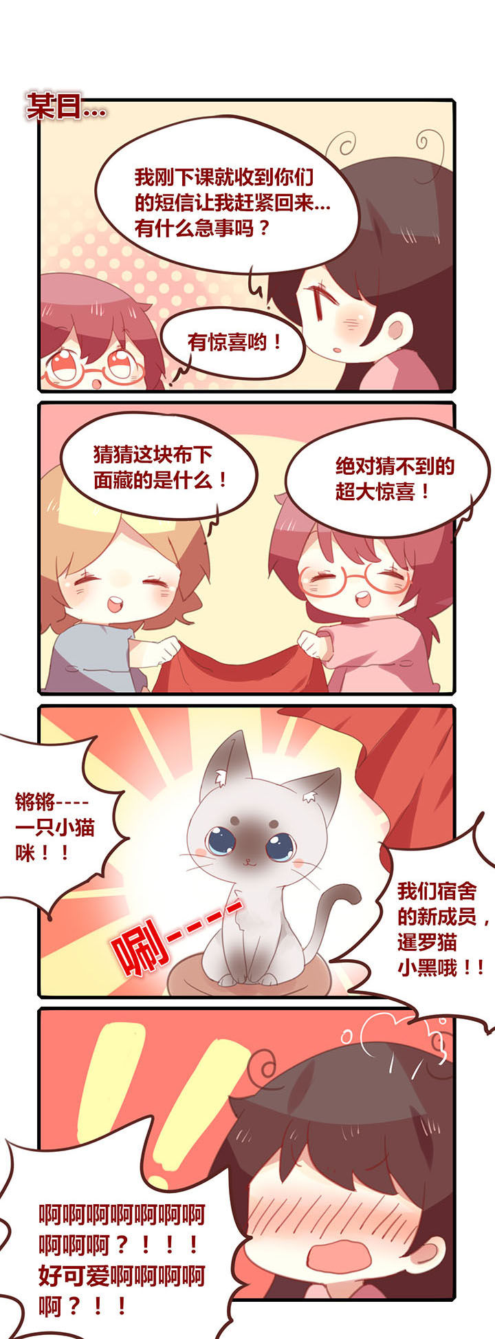 你听说过女子大学生吗？漫画,第155章：小黑大人降临！1图