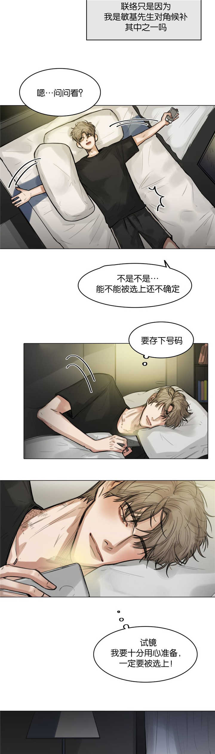 选角漫画,第13章：准备试镜1图