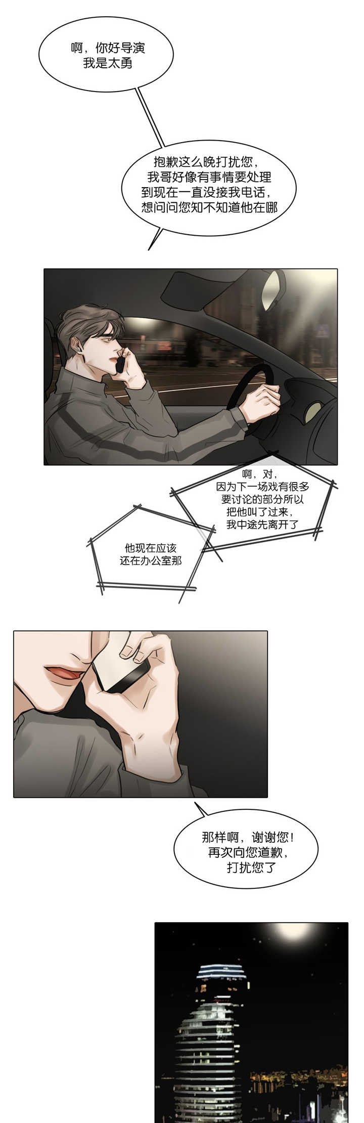 选角漫画,第66章：坦然面对2图