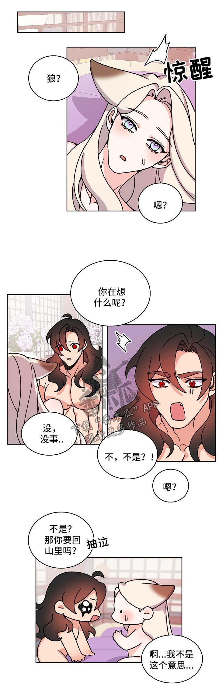 狐狼与狐狸的区别漫画,第37章：我会保护你3图