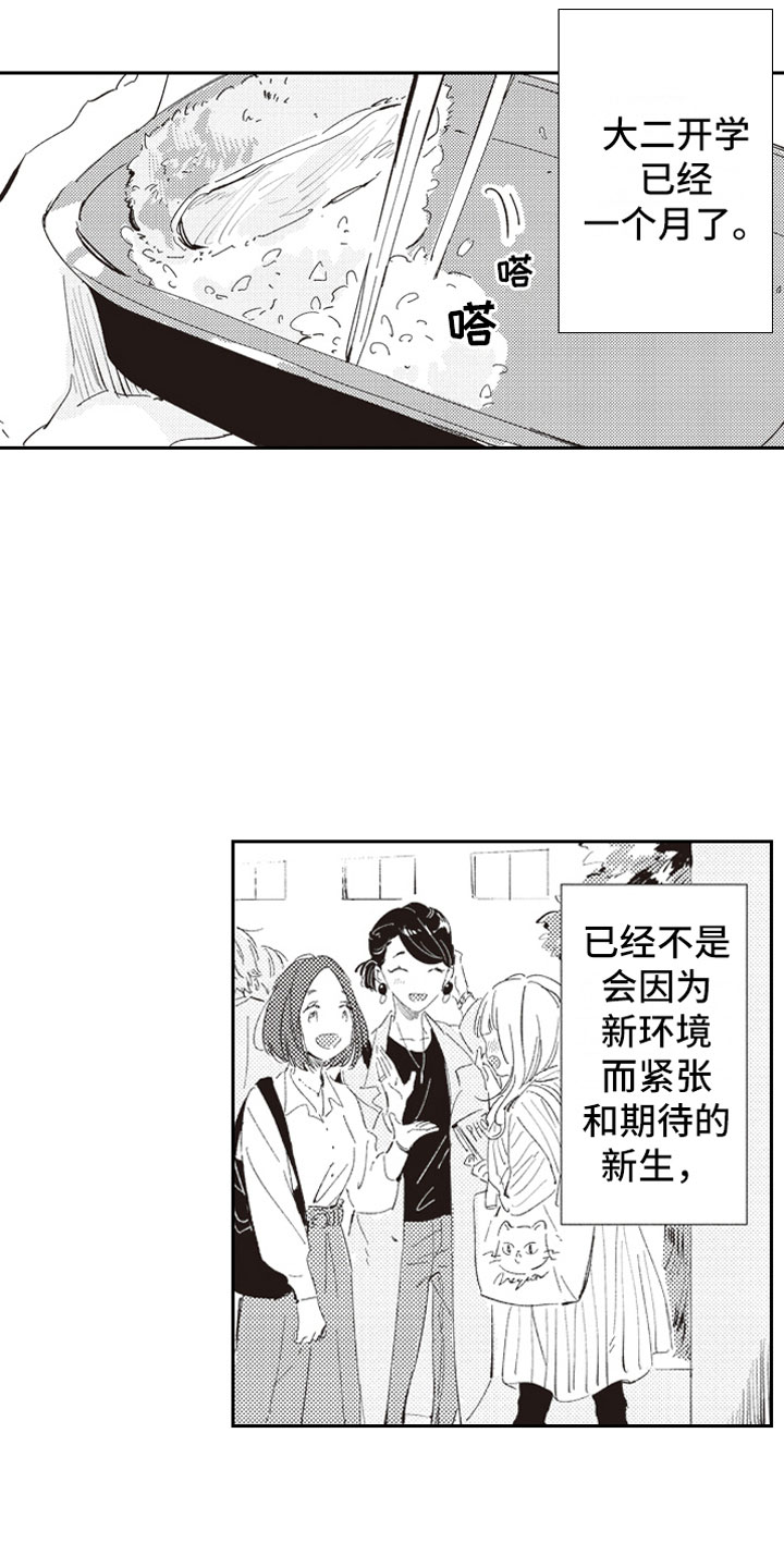 牛皮糖漫画,第1章：假装男友1图