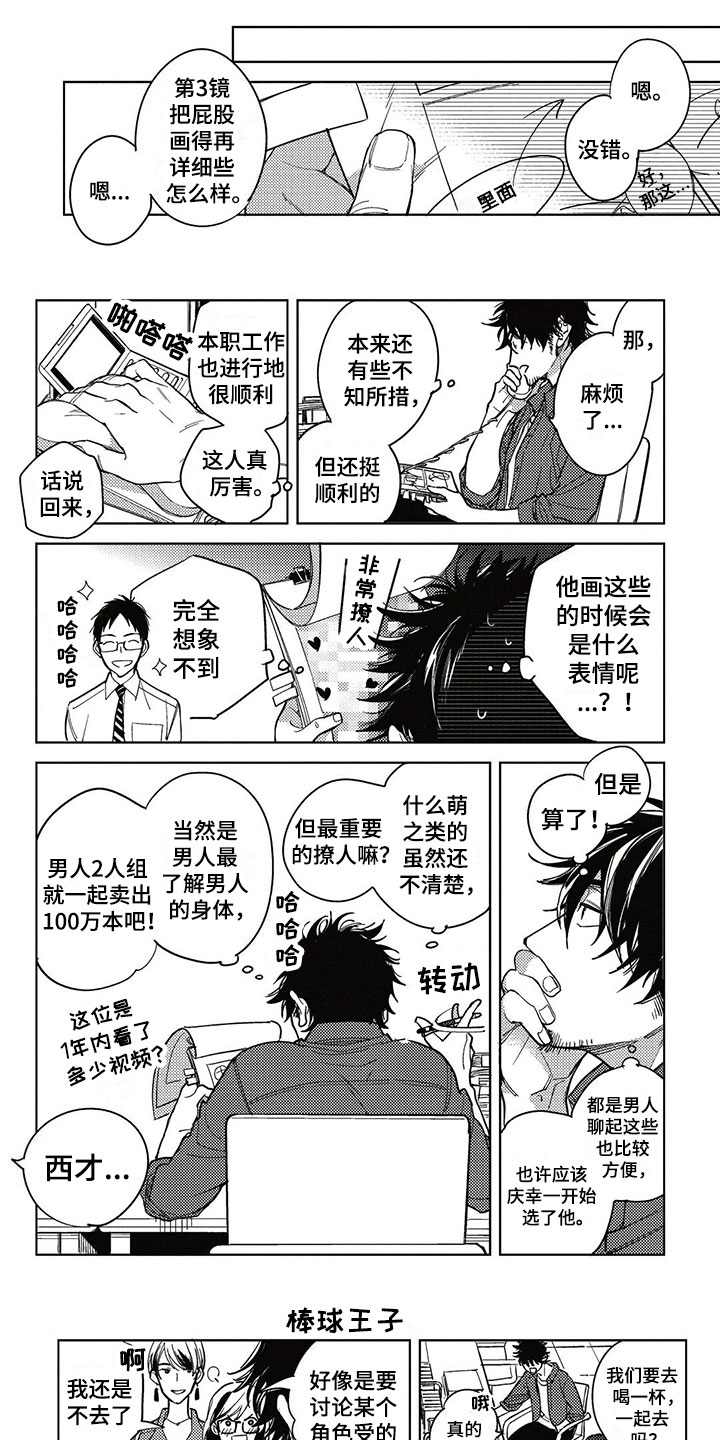 呀这是漫画陷阱漫画,第2章：漫画模特1图