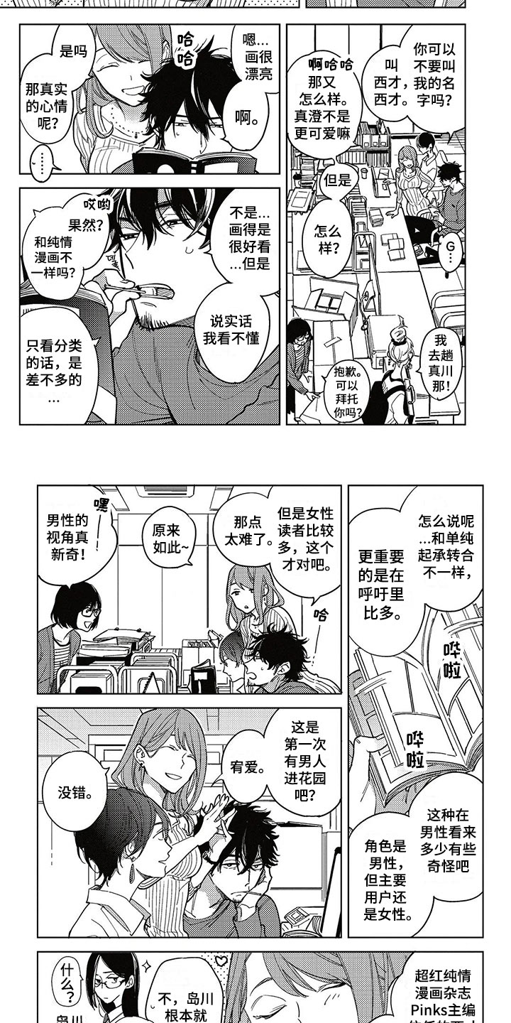 呀这是漫画陷阱漫画,第1章：纯爱花园3图