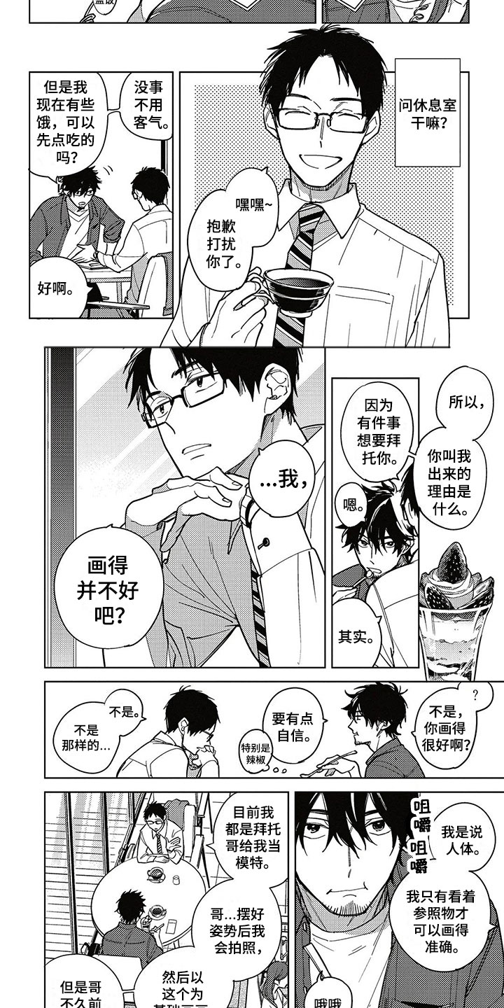 呀这是漫画陷阱漫画,第2章：漫画模特3图