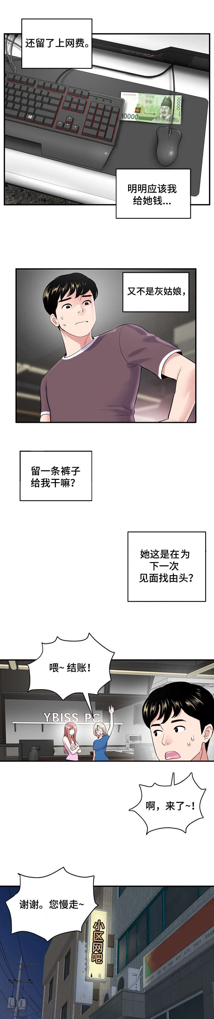 深夜网吧漫画,第3章：下班5图