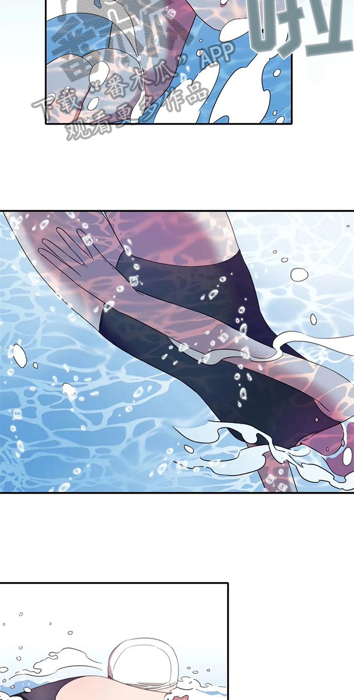 游泳热身运动动作图漫画,第13章：加练2图