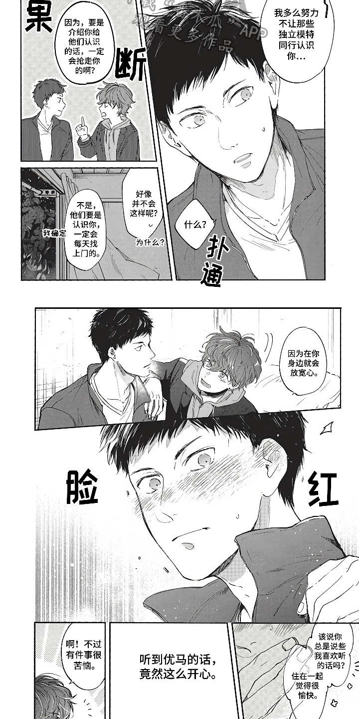 燃烧青春漫画,第8章：模特友人5图