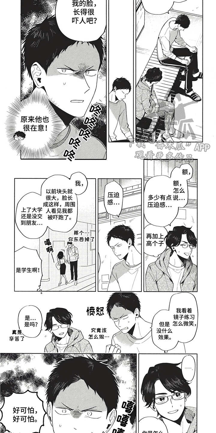 燃烧青春漫画,第11章：练习微笑5图