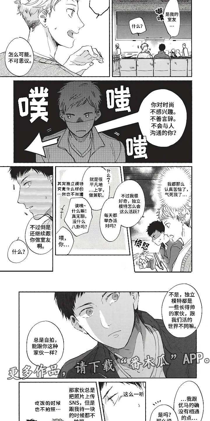 燃烧青春漫画,第8章：模特友人4图