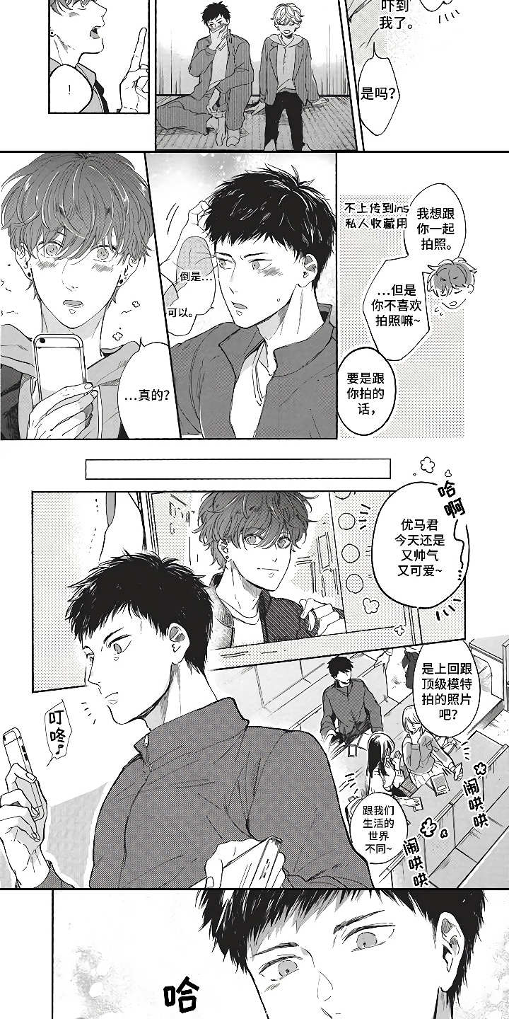 燃烧青春漫画,第8章：模特友人1图