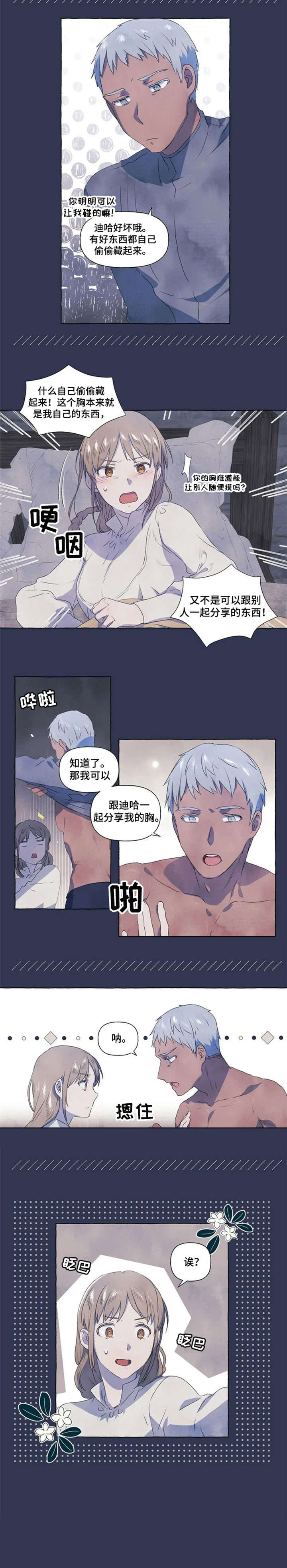 唯独拥有漫画,第3章：开心3图