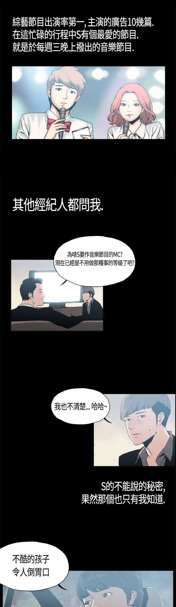 经纪人张晶个人简历漫画,第4章：嗜好1图