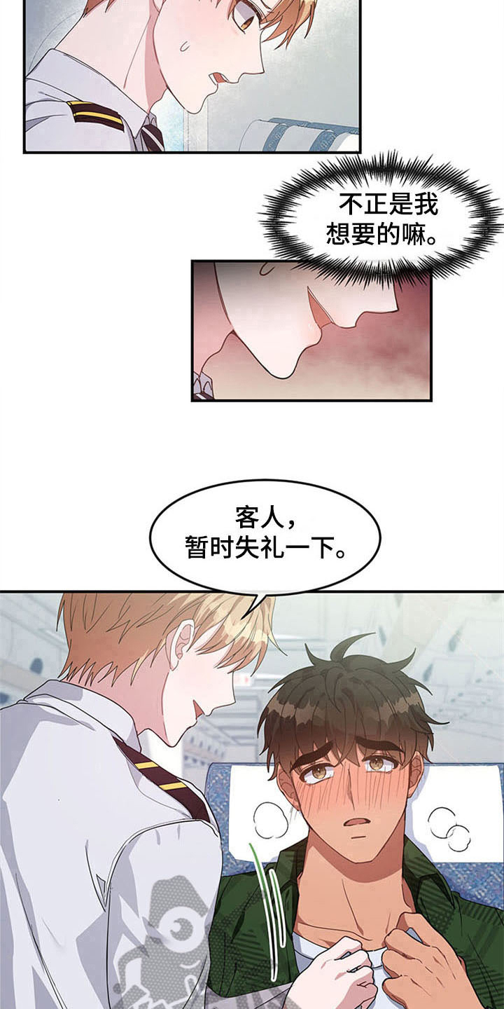 创作灵感期待和现实的落差漫画,第19章：空乘服务：相似5图