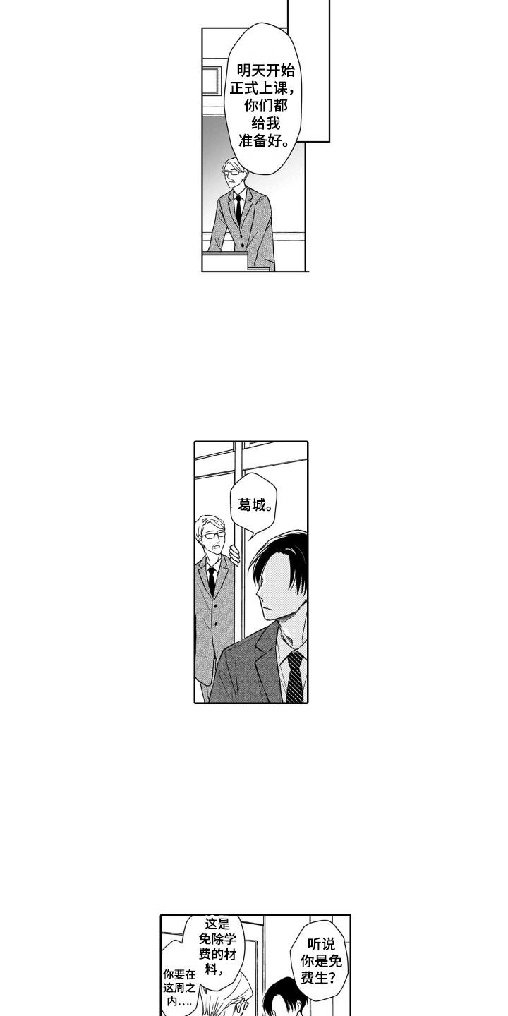 圈养的小鹿斑比漫画,第1章：开学典礼2图