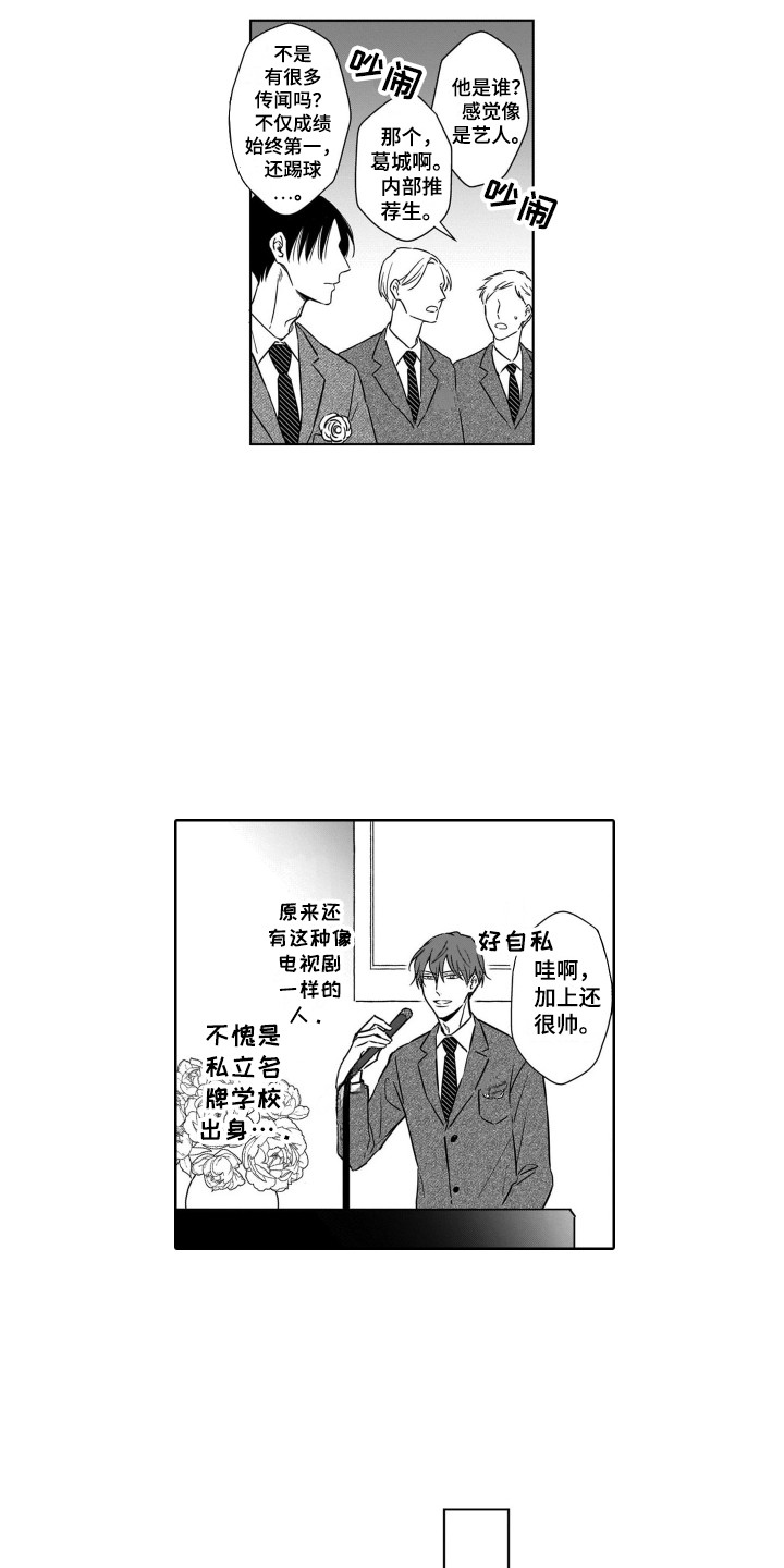 圈养的小鹿斑比漫画,第1章：开学典礼1图