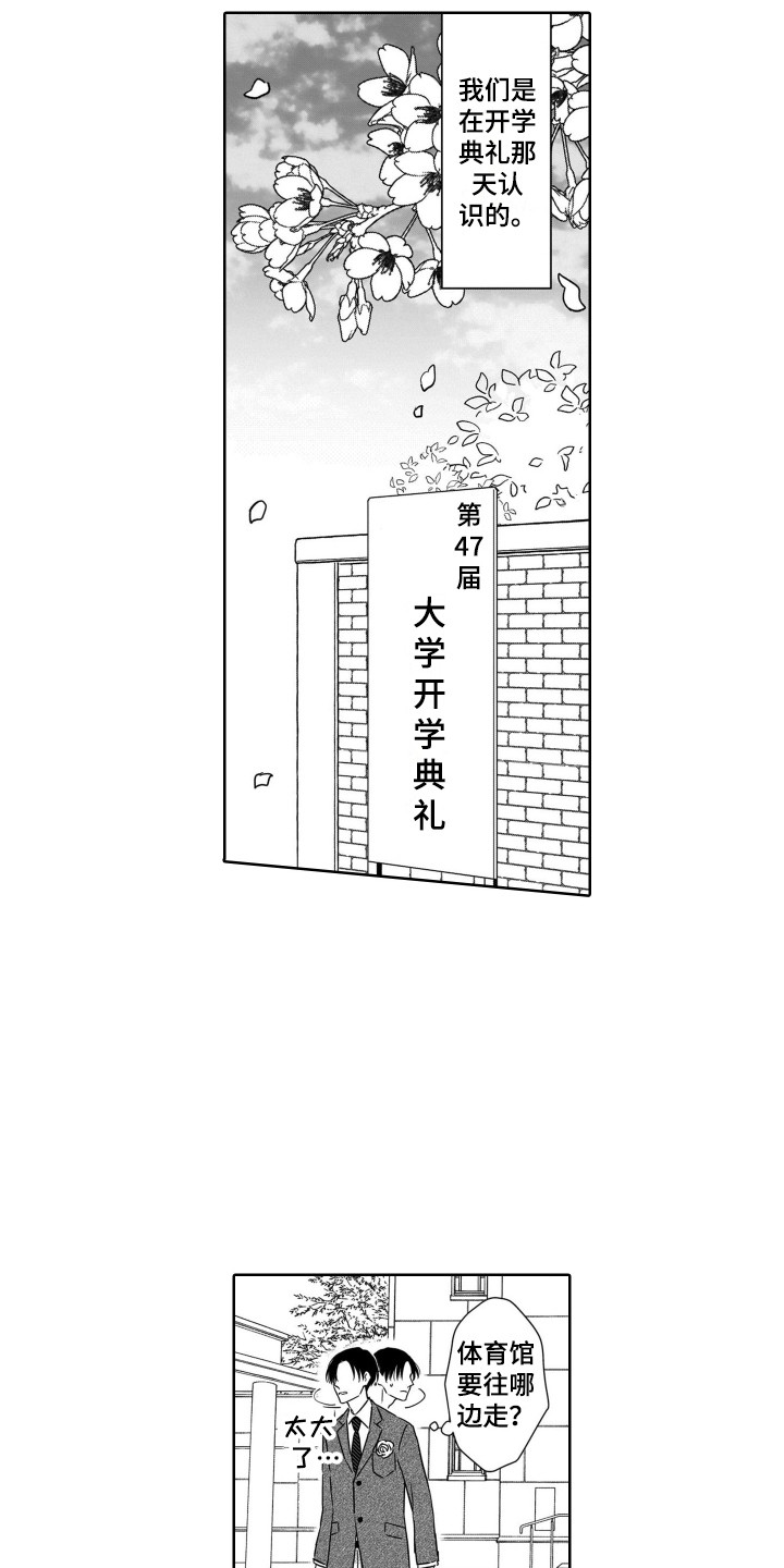 圈养的小鹿斑比漫画,第1章：开学典礼1图