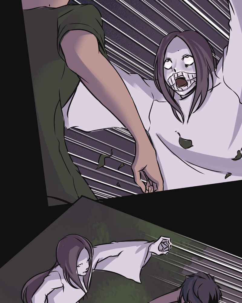 怪谈视频漫画,第21章：鬼脸#11图