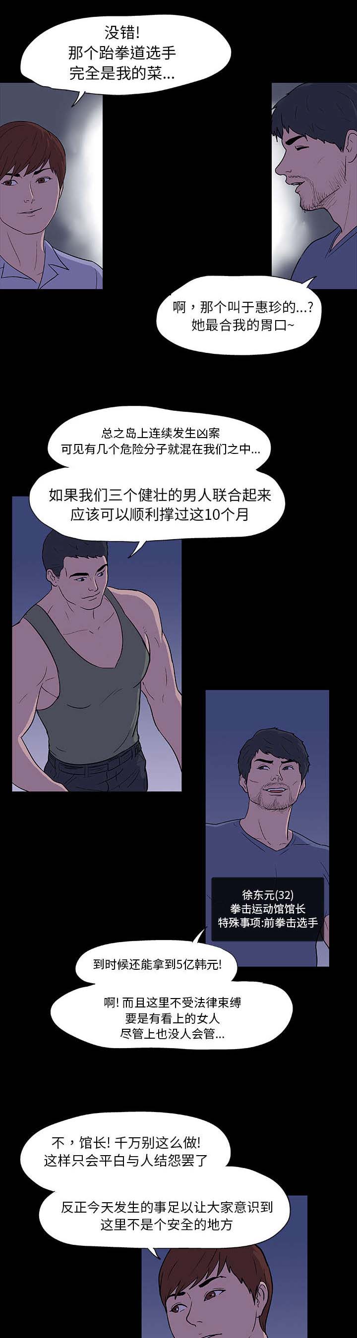 孤岛猎场漫画,第11章：遇见2图