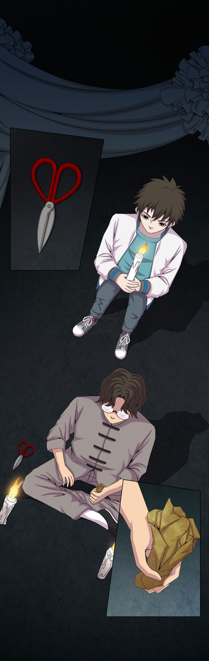 绝美冥妻漫画,第16章：活纸钱到手2图