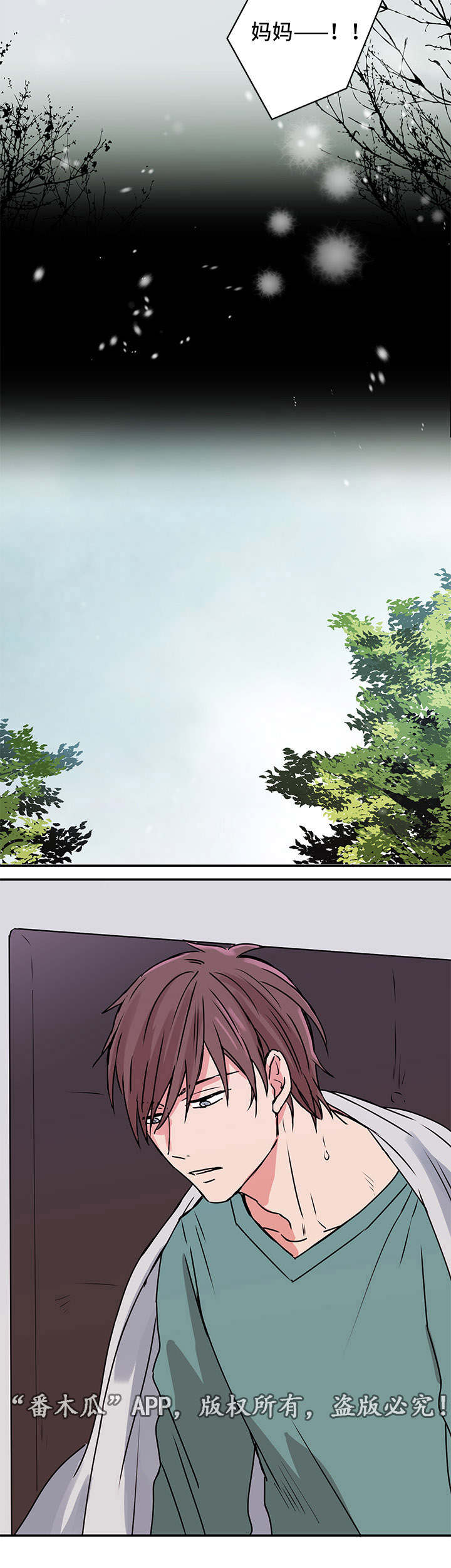 他喜欢蓝色和绿色漫画,第10章：妈妈4图