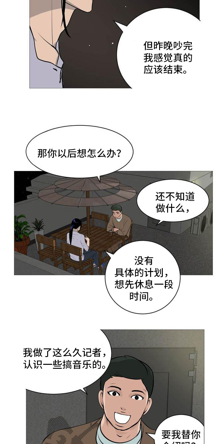 男士之家漫画,第27章：天台谈心3图